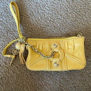Yellow Juicy Couture Wristlet